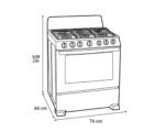 Estufa whirlpool de piso 30 pulgadas con 6 quemadores de gas wfr3200d pm 6258093 - Imagen 2