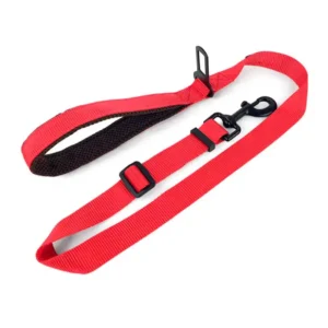 CINTURON DE SEGURIDAD 2EN1 P/ PERRO CH ROJO