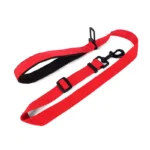 CINTURON DE SEGURIDAD 2EN1 P/ PERRO GDE ROJO