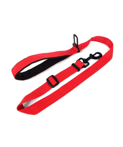 CINTURON DE SEGURIDAD 2EN1 P/ PERRO GDE ROJO