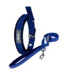 COLLAR CON CORREA CHEVRON CH 10KG AZUL P/PERRO