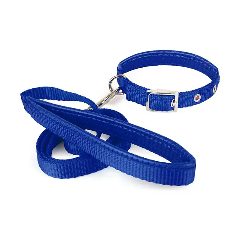 COLLARES CON CORREA SOFT M, AZUL P/PERRO