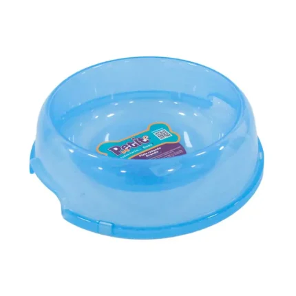 PLATO REDONDO GRANDE 900ML AZUL PLASTICO P/MASCOTA