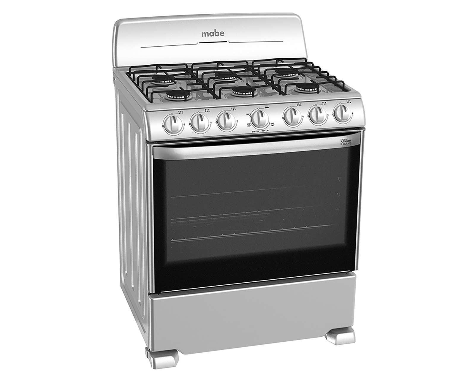 Estufa mabe de piso 30 pulgadas con 6 quemadores de gas em7620bais1 pm 6541913