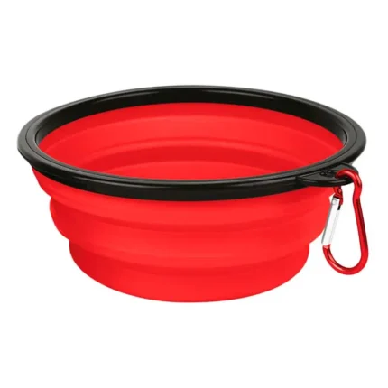 PLATO PLEGABLE DE SILICON S 350ML ROJO