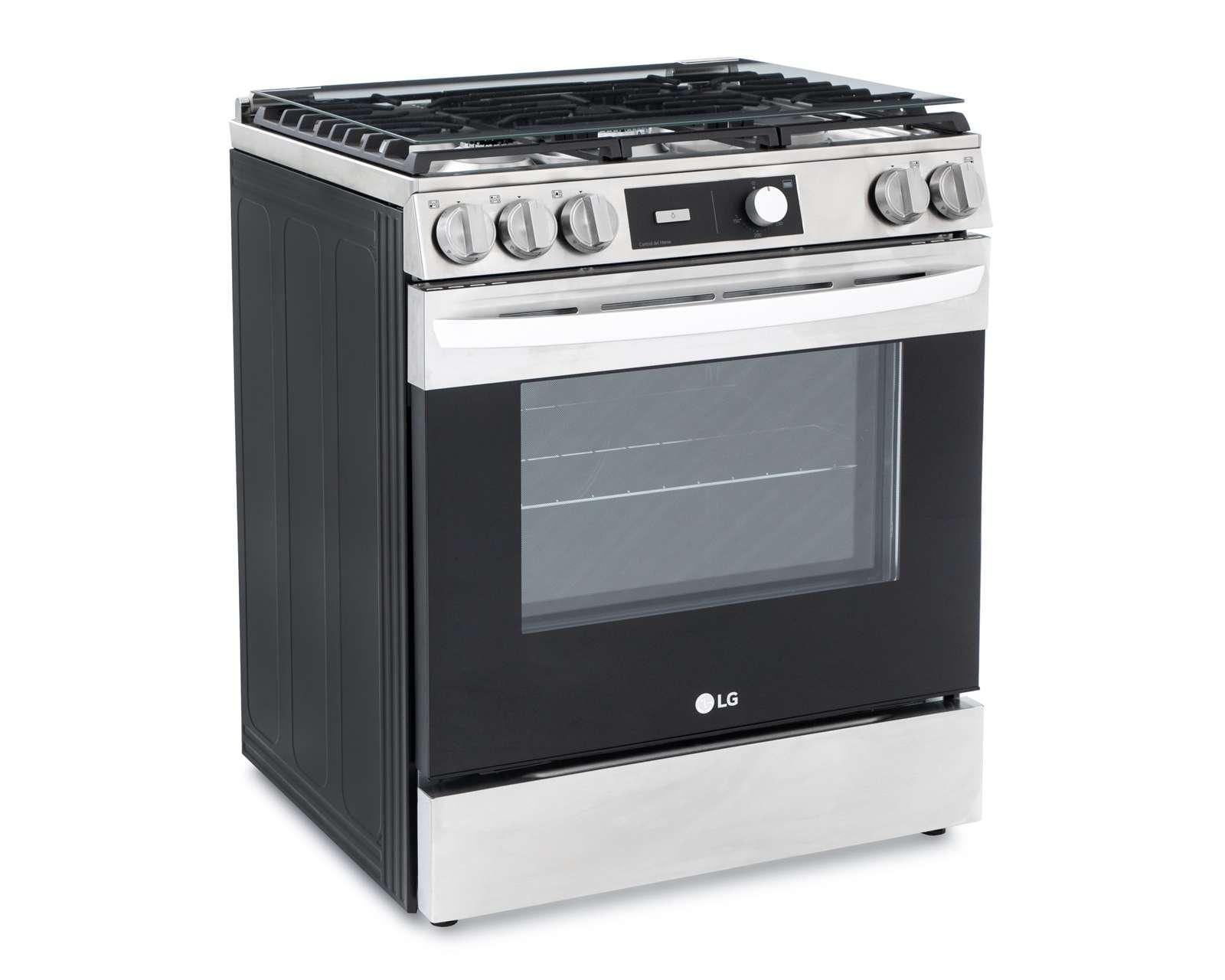 Estufa lg de piso 30 pulgadas con 5 quemadores de gas lrgl5841s pm 6578163