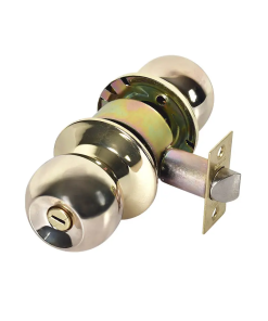 CERRADURA POMO CILINDRICA BAÑO L/BRILLANTE S/LLAVE