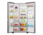 Refrigerador hisense rs22n6gcx side by side 23 pies plateado pm 6646513 - Imagen 2