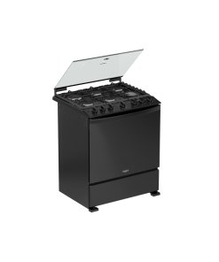 Estufa whirlpool de piso 30 pulgadas con 6 quemadores de gas lp wfr7000b negro pm 6647233