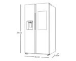 Refrigerador Samsung Side by Side 22 Pies Plateado RS22T5561S9/EM – Estilo moderno y gran capacidad - Imagen 3