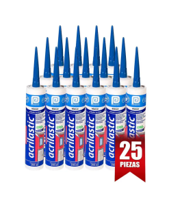SILICON ACRILICO ACRILASTIC BCO. 300 ML. - 1 CAJA