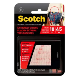SUJETADOR C/VELCRO 4.5KG TRANSP 1" X 3" 2PZ 64284