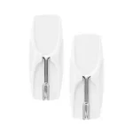 GANCHO ADHERIBLE A PARED 17065-ES 2PZ BCO MED