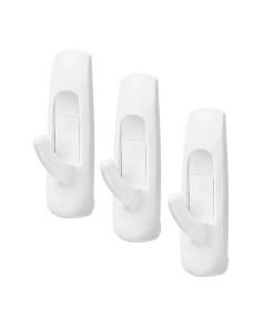 GANCHO ADHERIBLE A PARED 17002-3ES 3PZ BL CHICO