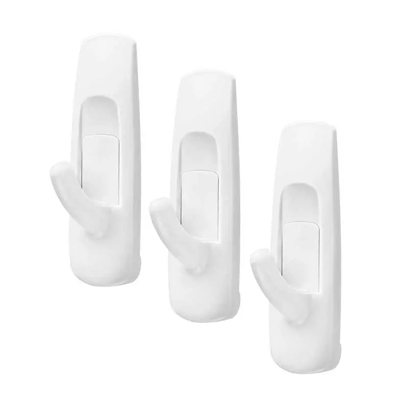 GANCHO ADHERIBLE A PARED 17002-3ES 3PZ BL CHICO