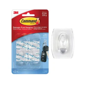 GANCHO ADHERIBLE A PARED 17006CLR-ES MINI TRANSPAR