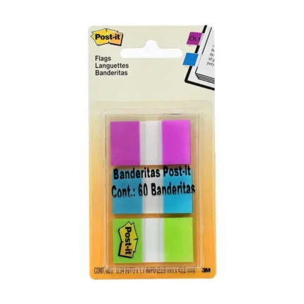 POST-IT® BANDERITAS 3 COLORES C/60 680-PGB