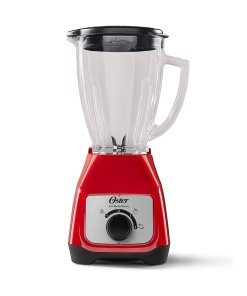 Licuadora oster color rojo 2 velocidades con perilla y vaso de vidrio mkp 73891198