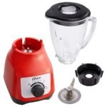 Licuadora oster color rojo 2 velocidades con perilla y vaso de vidrio mkp 73891198 - Imagen 2
