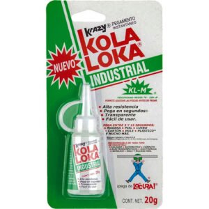 Kola Loka Pegamento Krazy Industrial de 20 g - Adhesivo Profesional para Usos de Alta Resistencia