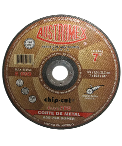 DISCO DE CORTE P/METAL  7"  X3/32X7/8 CHIP CUT RAP