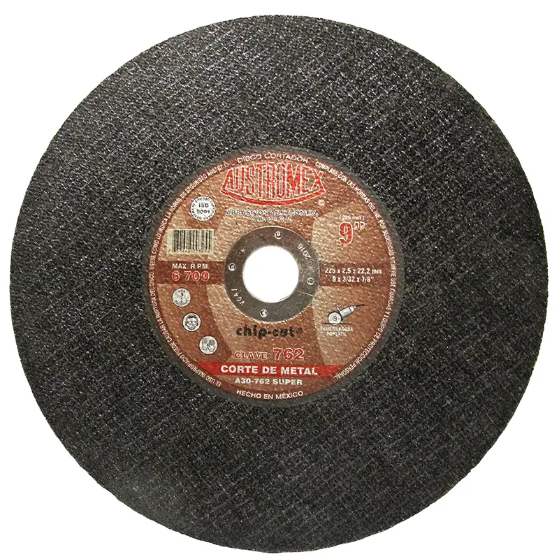 DISCO DE CORTE P/METAL 9" 3/32X7/8 CHIP CUT RAP