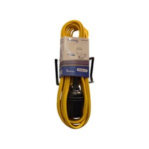 Extensión Porta Lámpara Konnig KGYCX - 5m   Metros, Color Amarillo, Diseño Duradero y Práctico