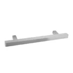 JALADERA BARRA HUECA CUADRAD12.8 CM SATINADA