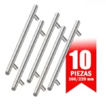 JALADERA BARRA HUECA D/ACERO 16 CM NIQ SAT 10PZ