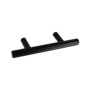 JALADERA BARRA HUECA D/ACERO  6.4 CM NEGRA