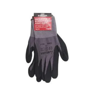 GUANTE NYLON NITRILO ARENOSO GRIS/NGO GDE BELLOTA