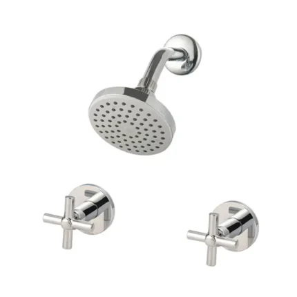 REGADERA C/MANERALES DE CRUCETA CROMO JGO PFISTER