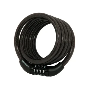 CANDADO P/BICI/MOTO NEGRO 1.2MT LARGO COMBINACION