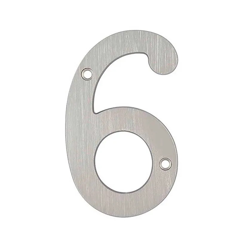 NUMERO 6 4" ZINC SANTUL