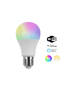 FOCO   8.0W TIPO.A19 LED RGB E27 INTELI.WIFI TECNO