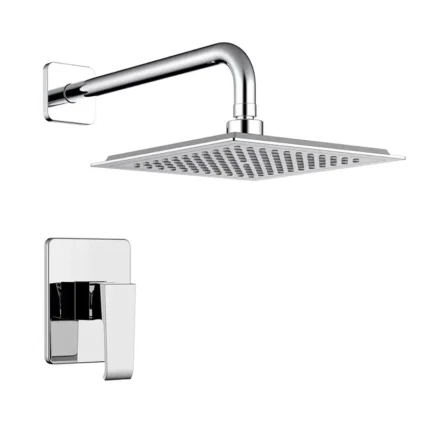 REGADERA CUADRADA +  MONOMANDO CROMO PFISTER