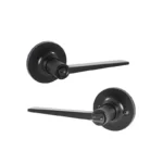 CERRADURA MANIJA RENNES TUBULAR BAÑO NEGRO MATE