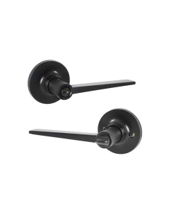 CERRADURA MANIJA RENNES TUBULAR BAÑO NEGRO MATE