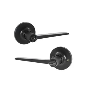CERRADURA MANIJA RENNES TUBULAR BAÑO NEGRO MATE