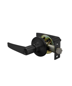 CERRADURA MANIJA CANNES TUBULAR BAÑO NEGRO MATE