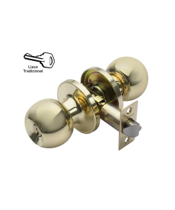 CERRADURA POMO BOLTON TUBULAR ENT L/PULIDO