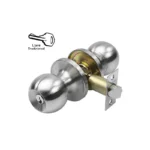 CERRADURA POMO BOLTON TUBULAR ENT A/INOX
