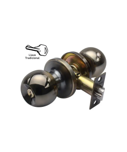 CERRADURA POMO BOLTON TUBULAR ENT L/ANTIGUO BLIS