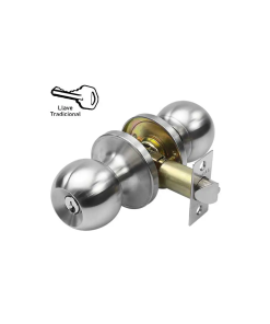 CERRADURA POMO BOLTON TUBULAR ENT A/INOX BLIS