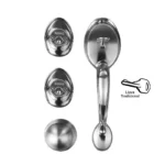CERRADURA DE GATILLO MAN VERSALLES LL/LL NIQ/SATIN
