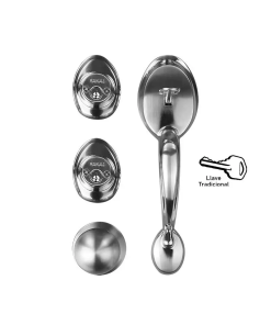 CERRADURA DE GATILLO MAN VERSALLES LL/LL NIQ/SATIN