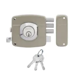 CERRADURA SOBREPONER ALT/SEG DER 3 BULONES BEIGE