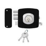 CERRADURA SOBREPONER ALT/SEG IZQ 3 BULONES NEGRO