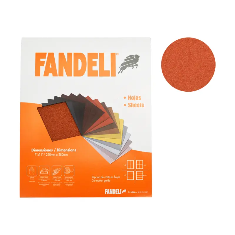 LIJA P/MADERA 3 GRUESA FANDELI K-61 G-060