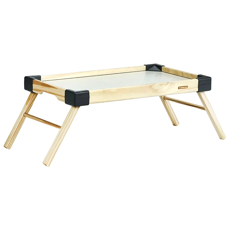 MESA PARA CAMA PLEGABLE MADERA/GRIS TRAMONTINA